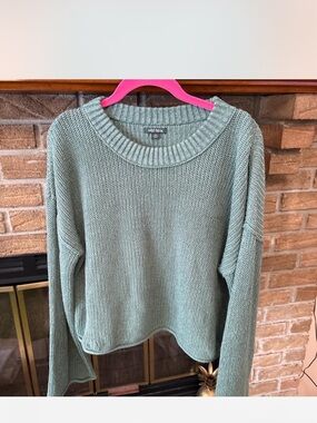 wild fable Sage Green Crewneck Knit Sweater